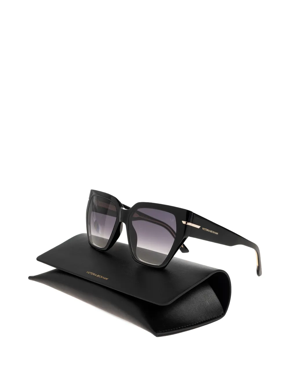  Victoria Beckham Eyewear Geometric-frame Sunglasses - Black 