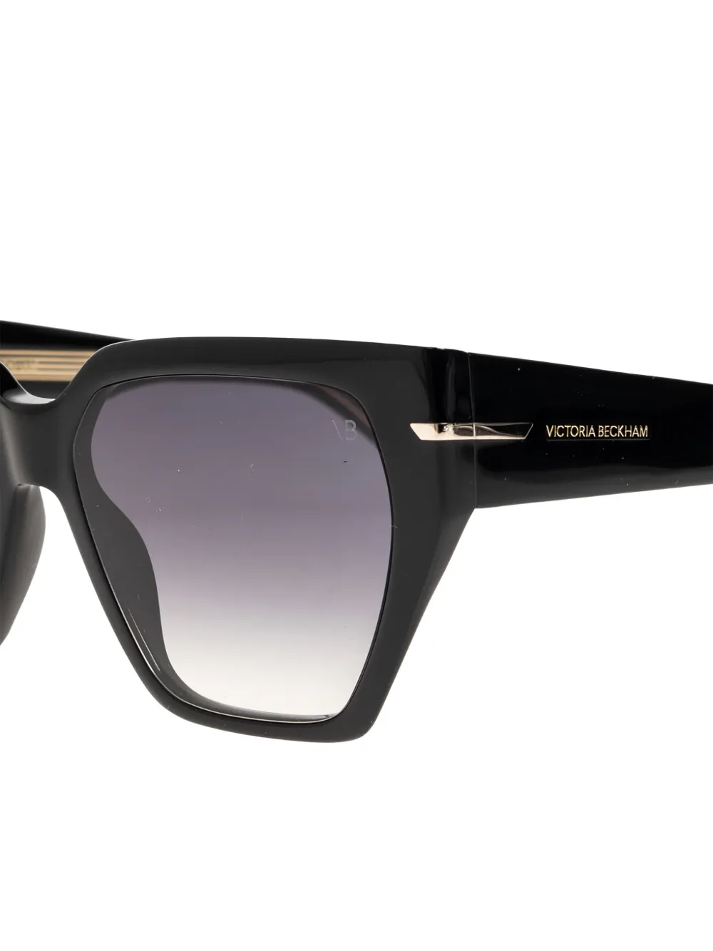  Victoria Beckham Eyewear Geometric-frame Sunglasses - Black 