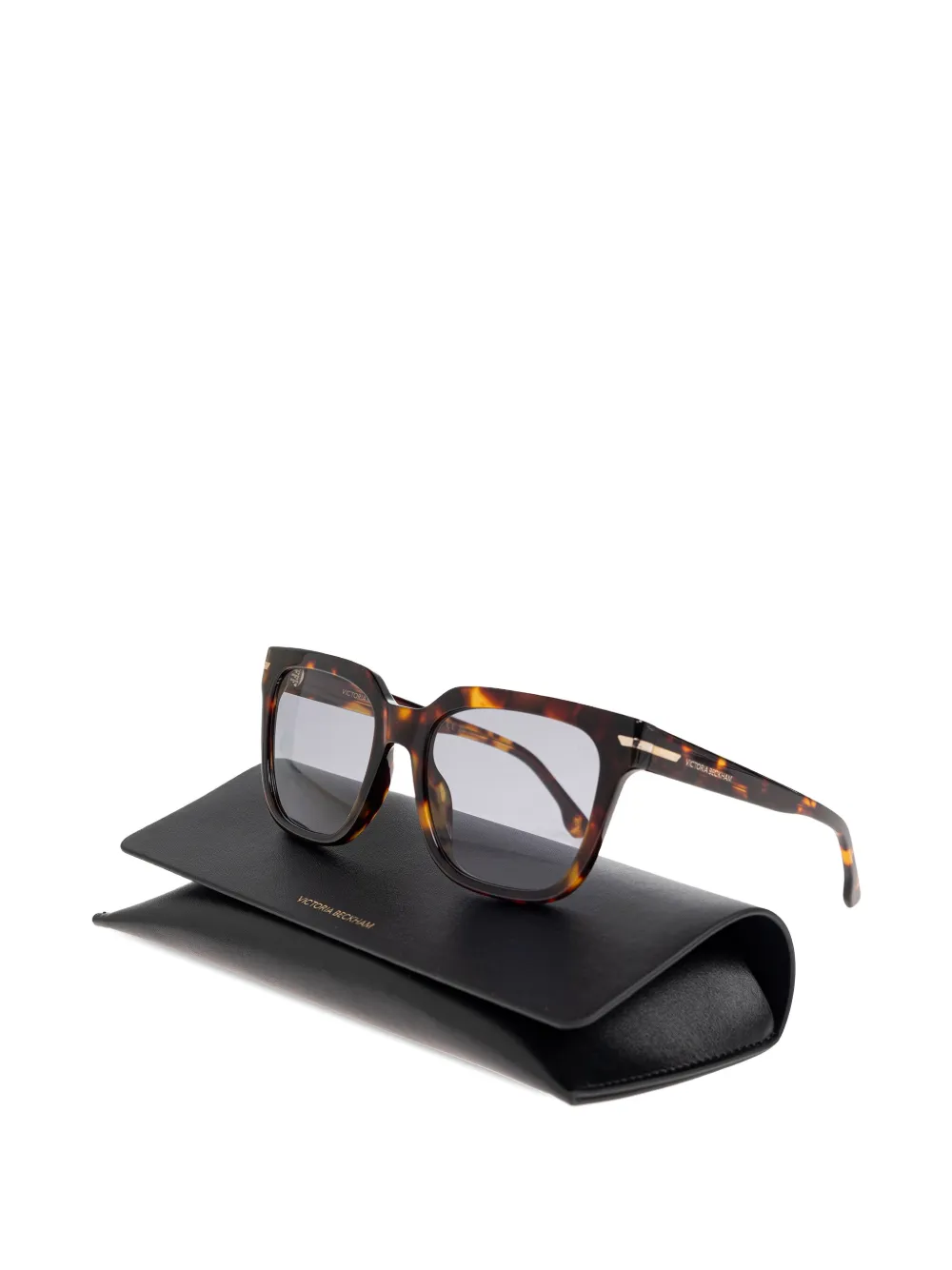 Victoria Beckham Eyewear Zonnebril met vierkant montuur Bruin