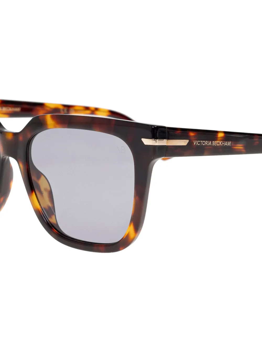 Victoria Beckham Eyewear Zonnebril met vierkant montuur Bruin