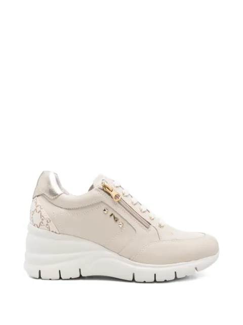 NERO GIARDINI zip-up panelled sneakers