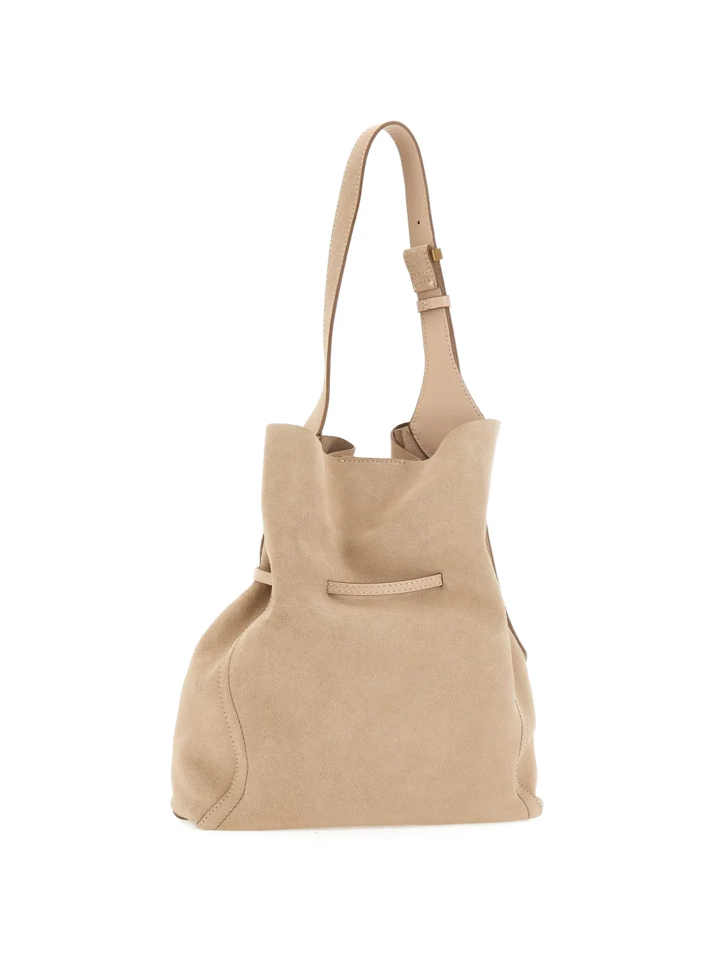GIANNI CHIARINI Sienna schoudertas met contrasterend stiksel Beige