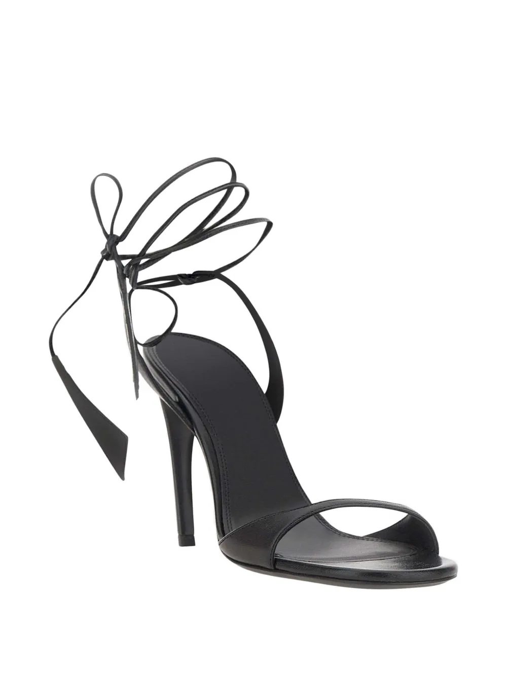 The Attico Ora tie-fastening heeled sandal Zwart