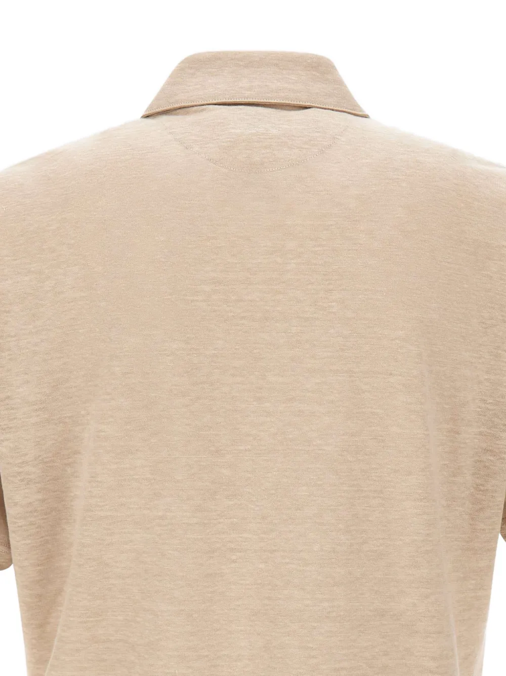 Eleventy Linnen poloshirt Beige