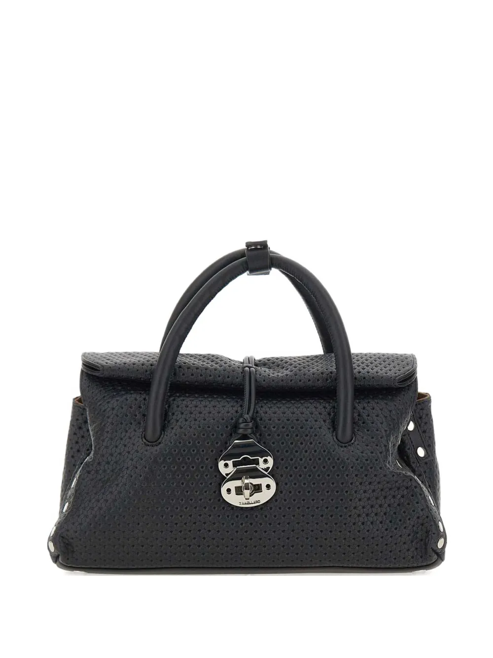 Zanellato Dotta Casa Venissa textured studded tote bag - Nero