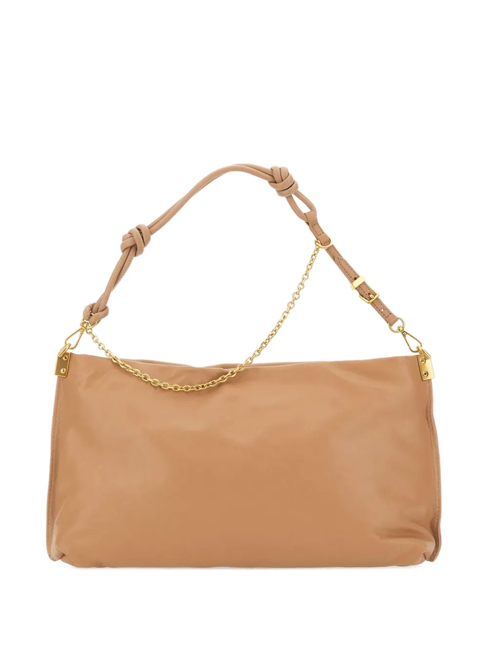 GIANNI CHIARINI Fanny leather shoulder bag - Toni neutri