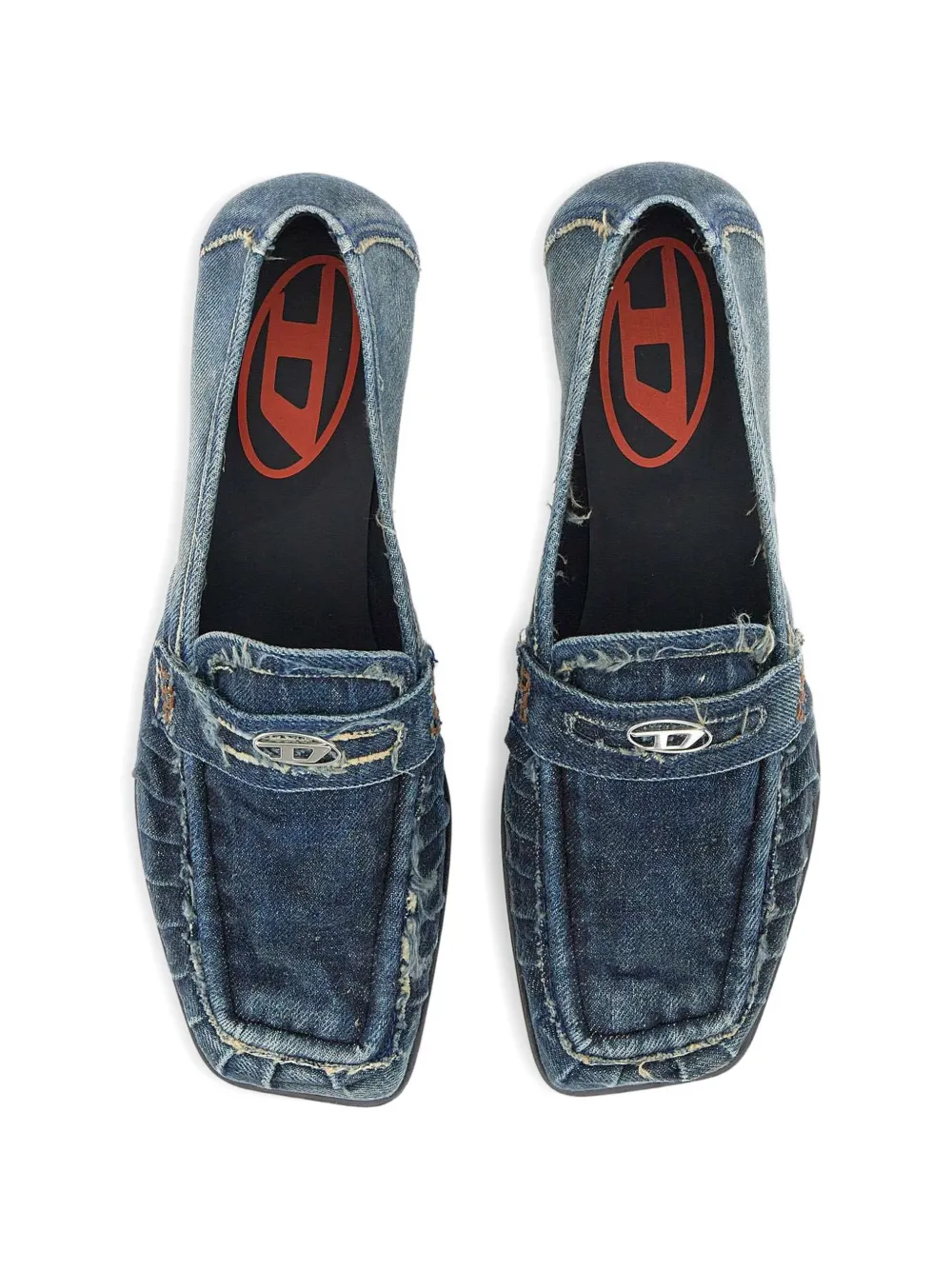 Diesel D-Amber pumps verfraaid met logo Blauw