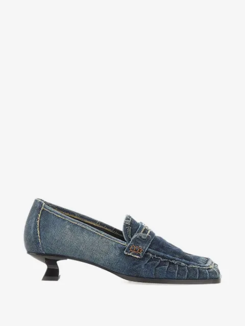 Diesel D-Amber-penny loafers in denim