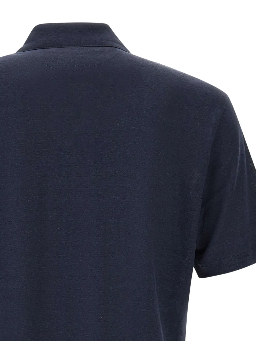 Eleventy Poloshirt met knopen Blauw