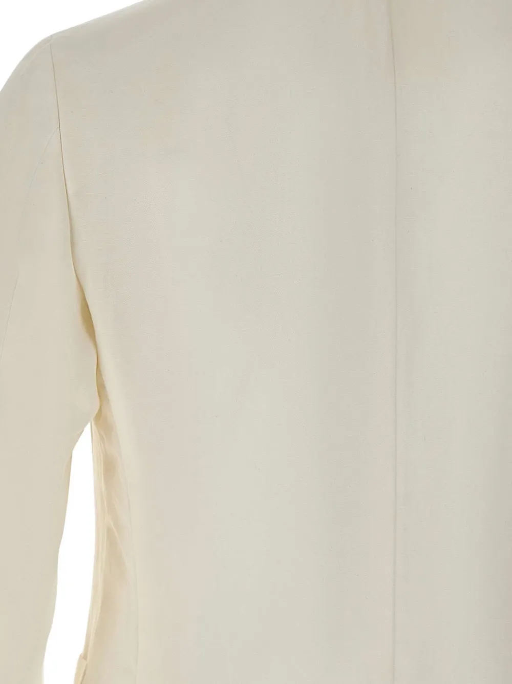 Long-Sleeve Button Blazer
