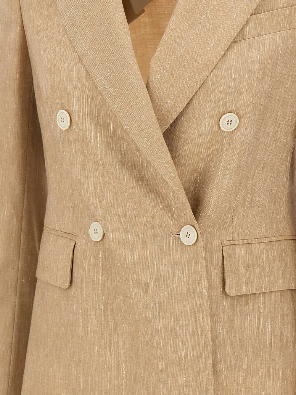 Eleventy Blazer met dubbele rij knopen Beige