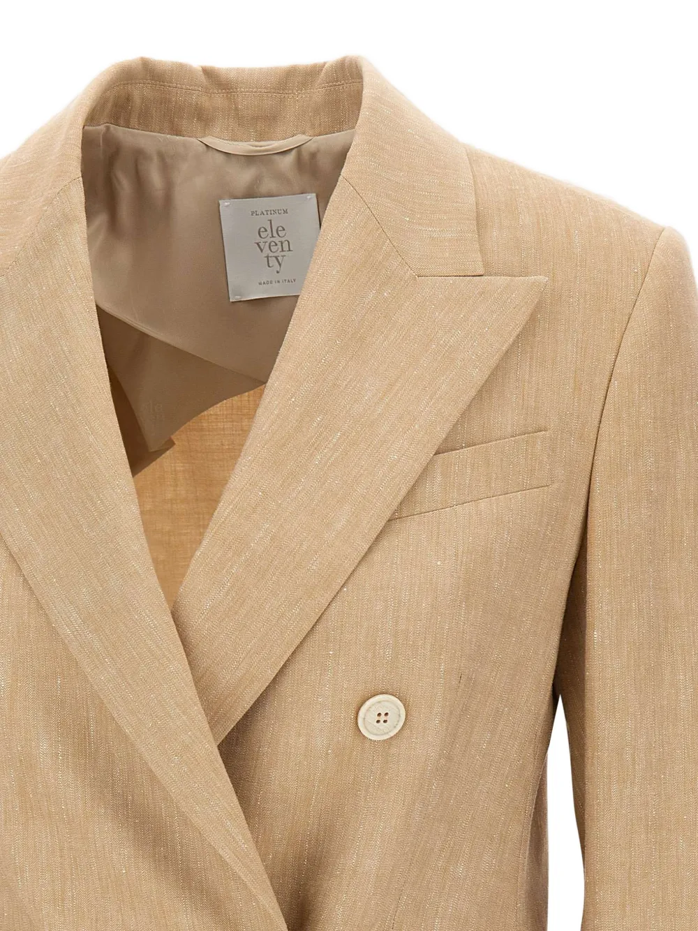 Eleventy Blazer met dubbele rij knopen Beige