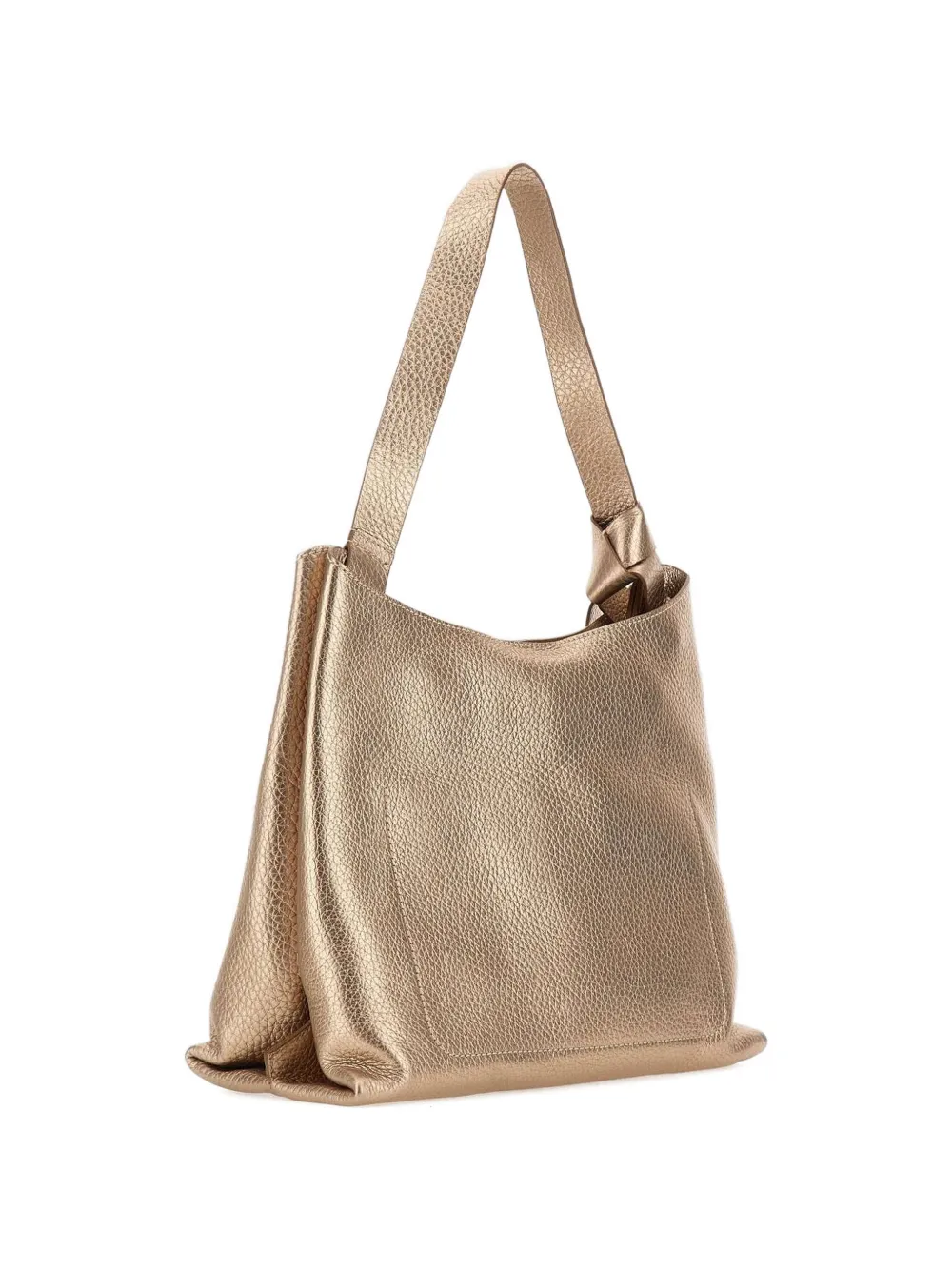 Amira Knotted Leather Shoulder Bag