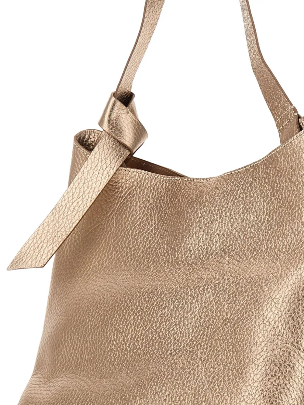 Amira Knotted Leather Shoulder Bag