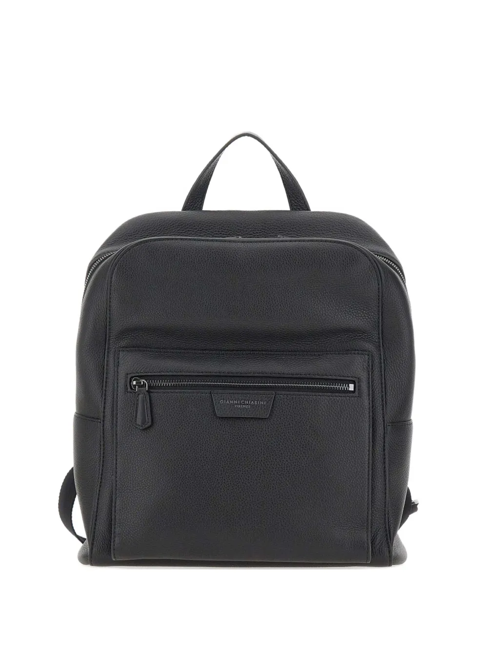 GIANNI CHIARINI Florence zip leather backpack - Nero
