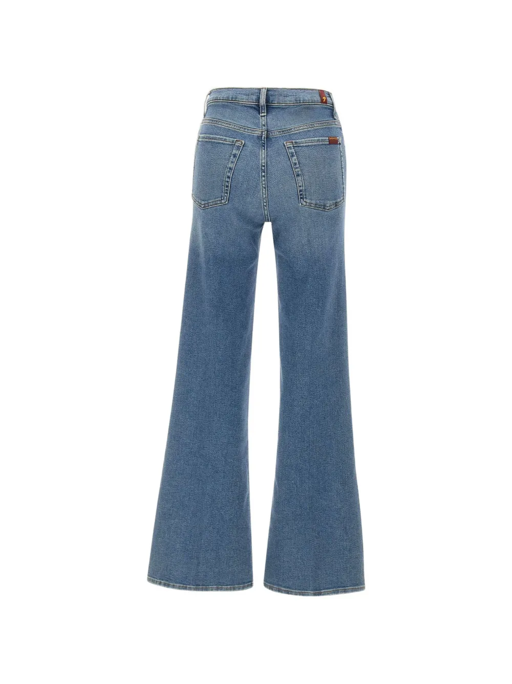 7 For All Mankind Modern Dojo Tailorless jeans met vijf zakken en wijde pijpen Blauw