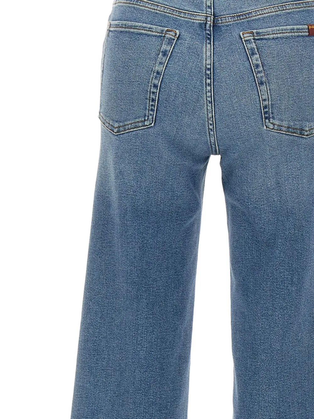 7 For All Mankind Modern Dojo Tailorless jeans met vijf zakken en wijde pijpen Blauw
