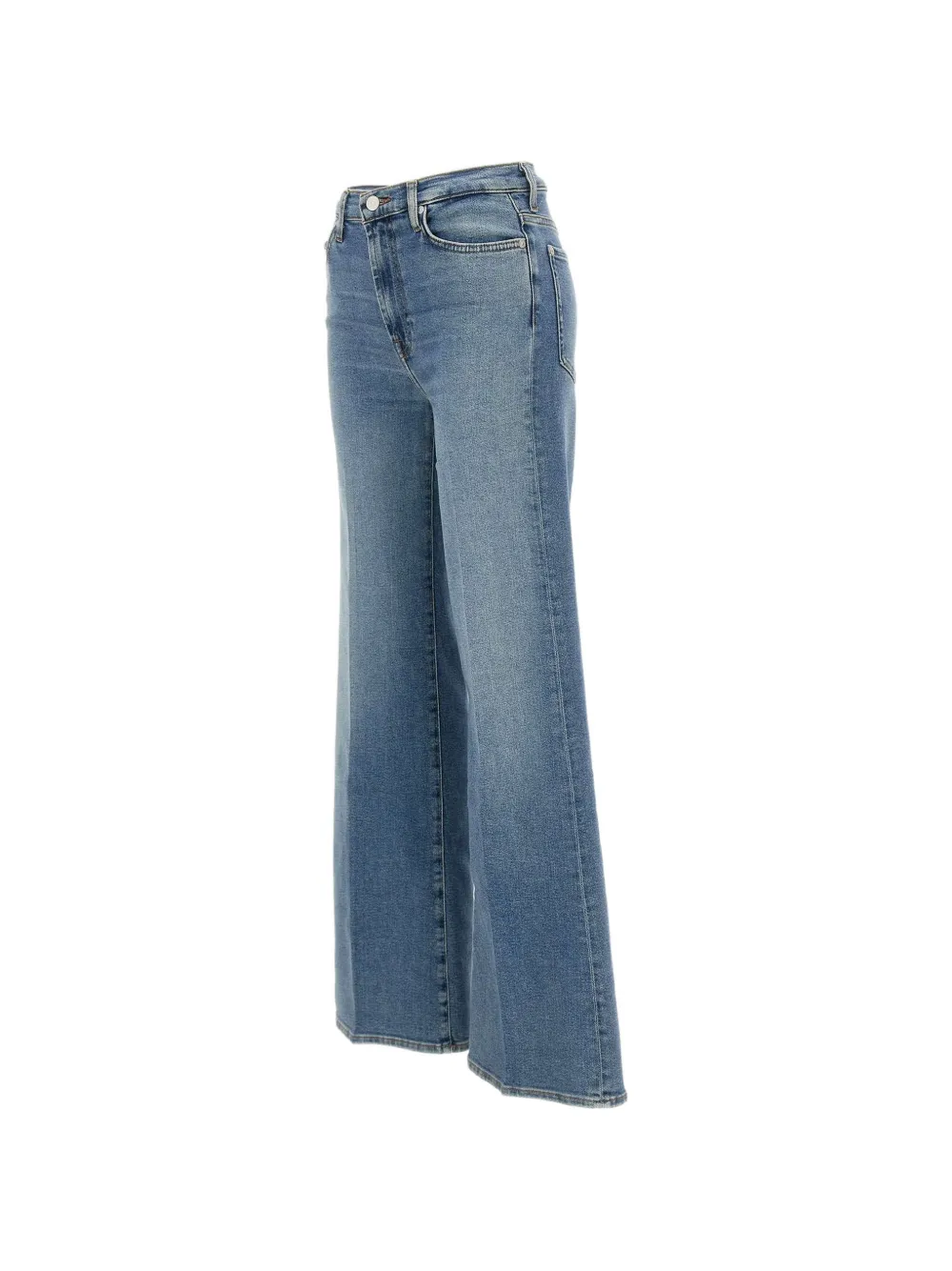7 For All Mankind Modern Dojo Tailorless jeans met vijf zakken en wijde pijpen Blauw
