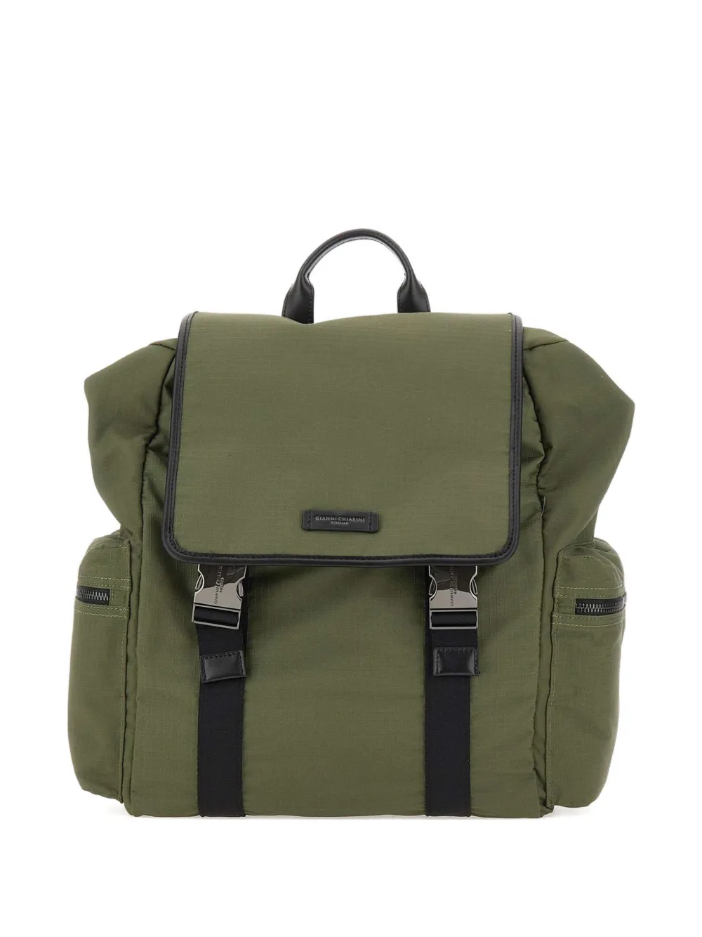 GIANNI CHIARINI Oslo flap zip backpack - Verde