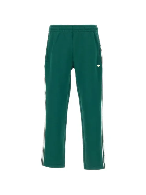 adidas triple-stripe logo trousers