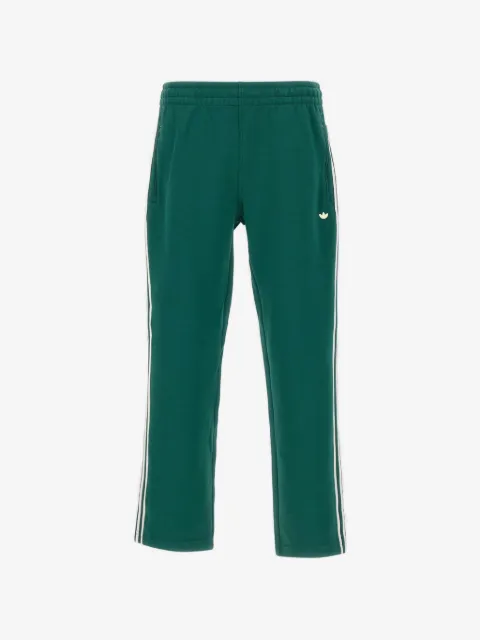 adidas triple-stripe logo trousers