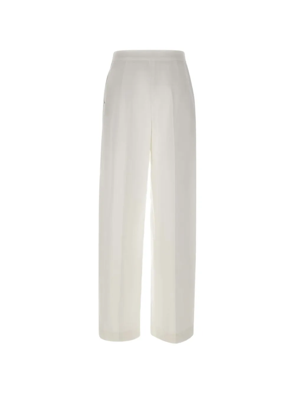  Eleventy Palazzo Pleated Trousers - White 
