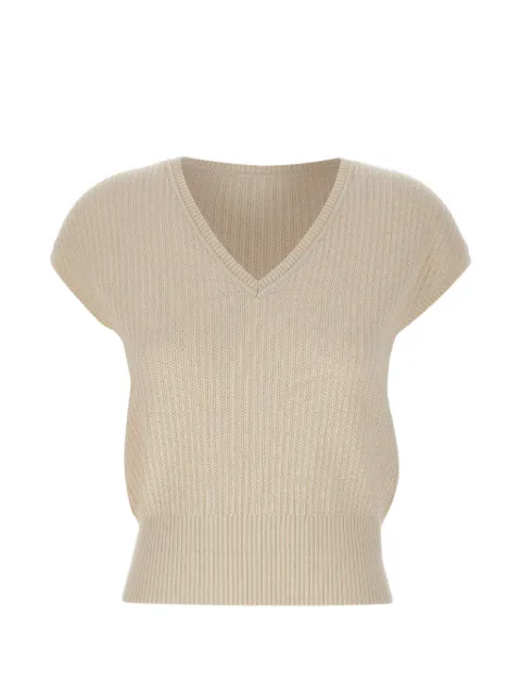 Eleventy V-neck knitted top