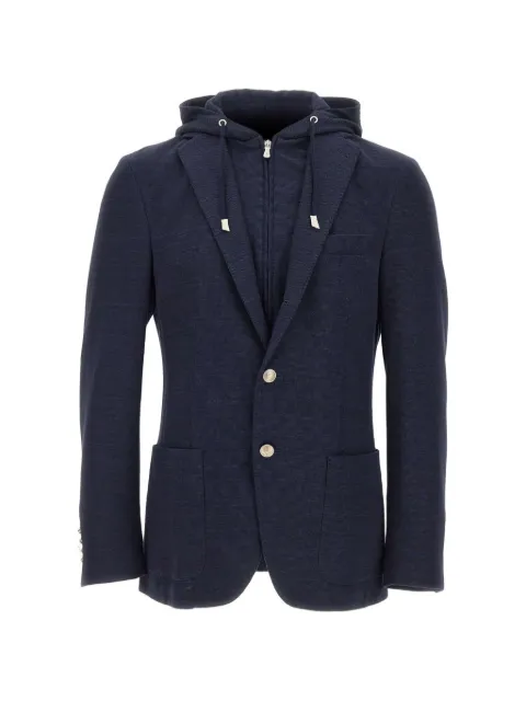 Eleventy blazer med hætte