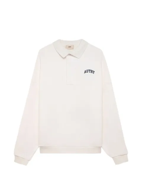 Autry long-sleeve logo-detail polo shirt