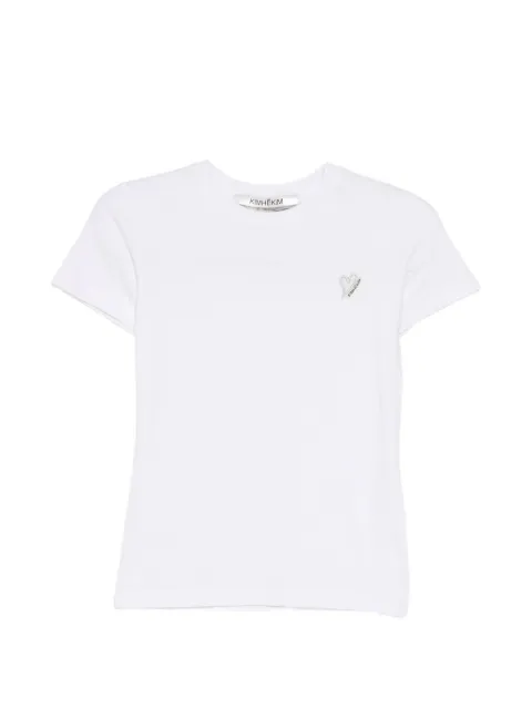 Kimhekim T-shirt con applicazione a cuore