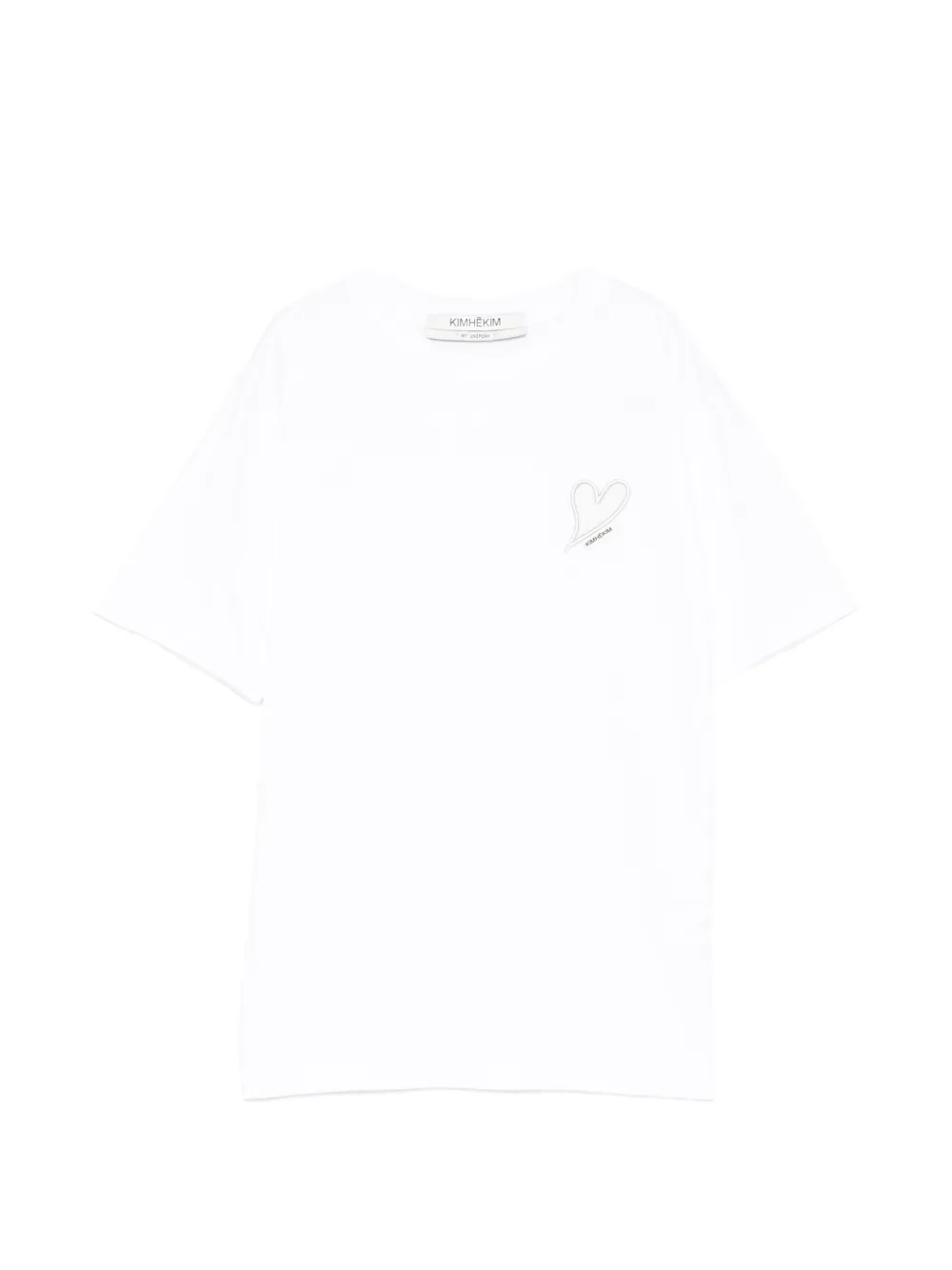 Kimhekim T-shirt con applicazione - Bianco