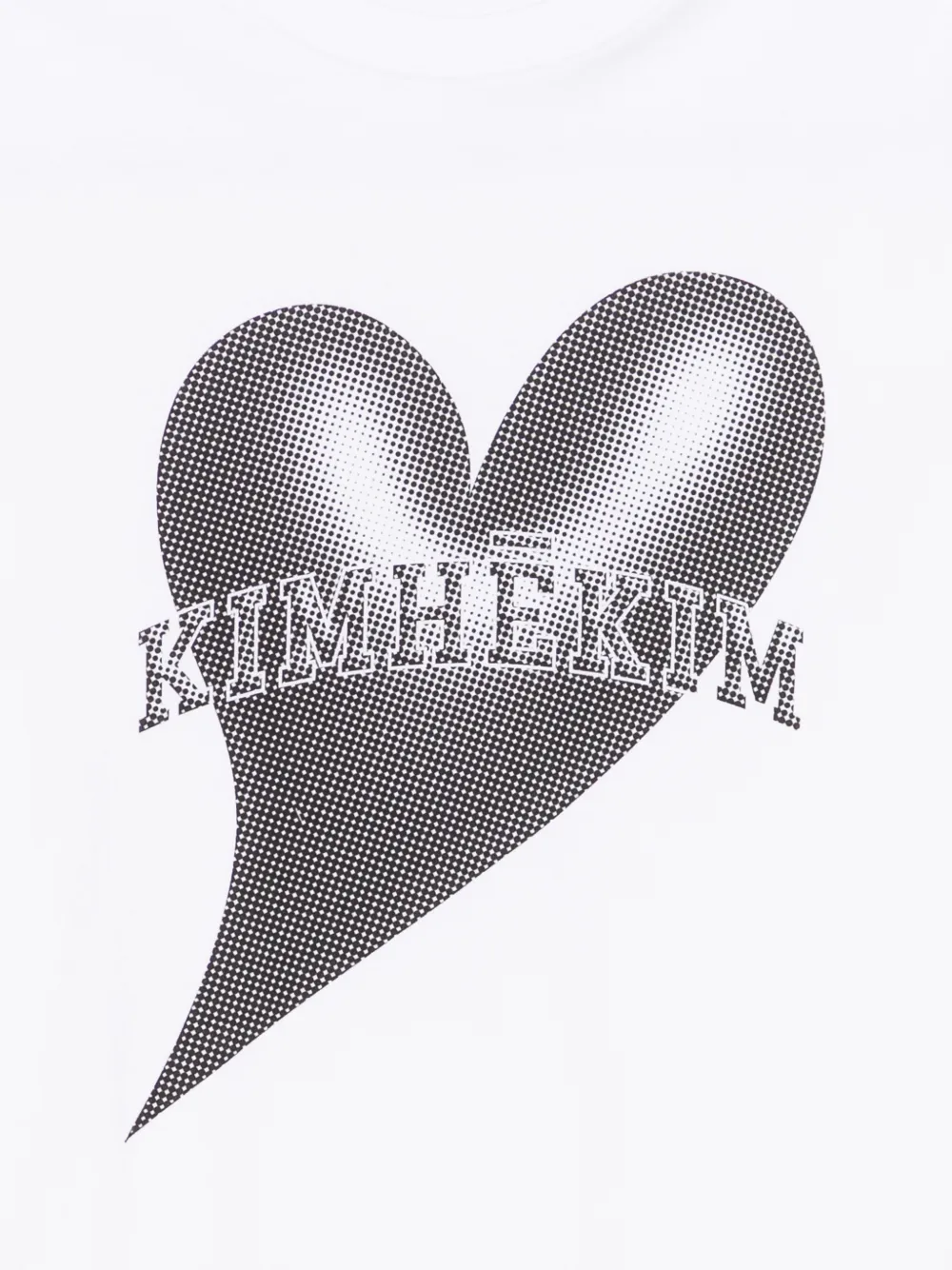  Kimhekim Heart-print T-shirt - White 