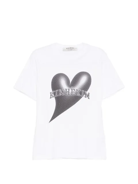 Kimhekim t-shirt à imprimé cœur
