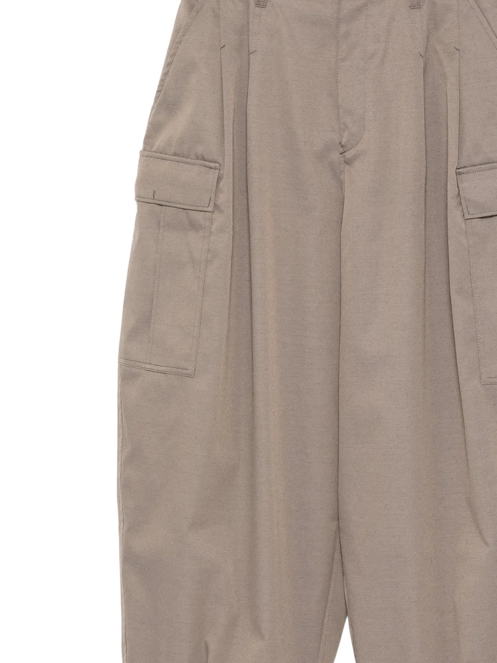  Kolor Pleated Cargo Trousers - Neutrals 