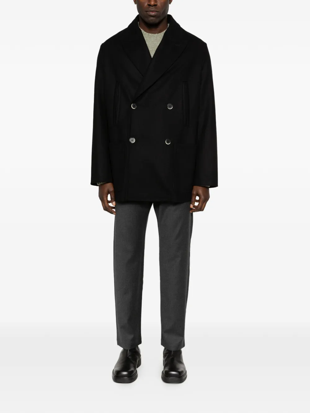 Barena Elastische broek Grijs