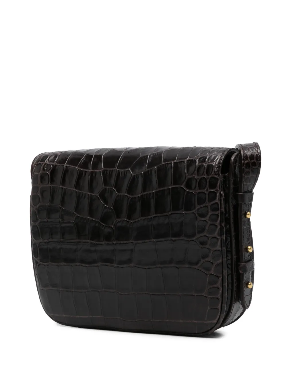  Soeur Mini Embossed-leather Shoulder Bag - Brown 