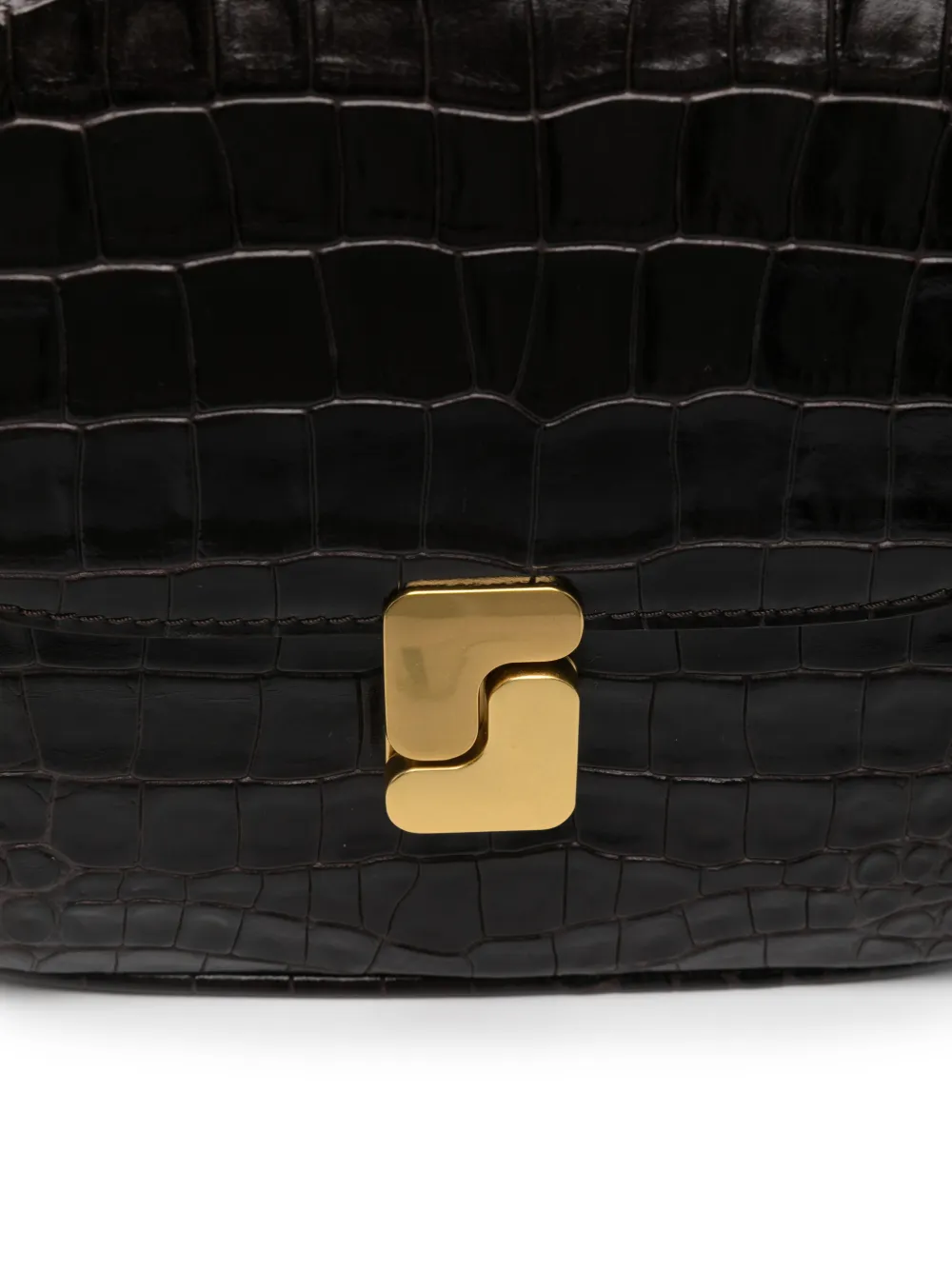  Soeur Mini Embossed-leather Shoulder Bag - Brown 