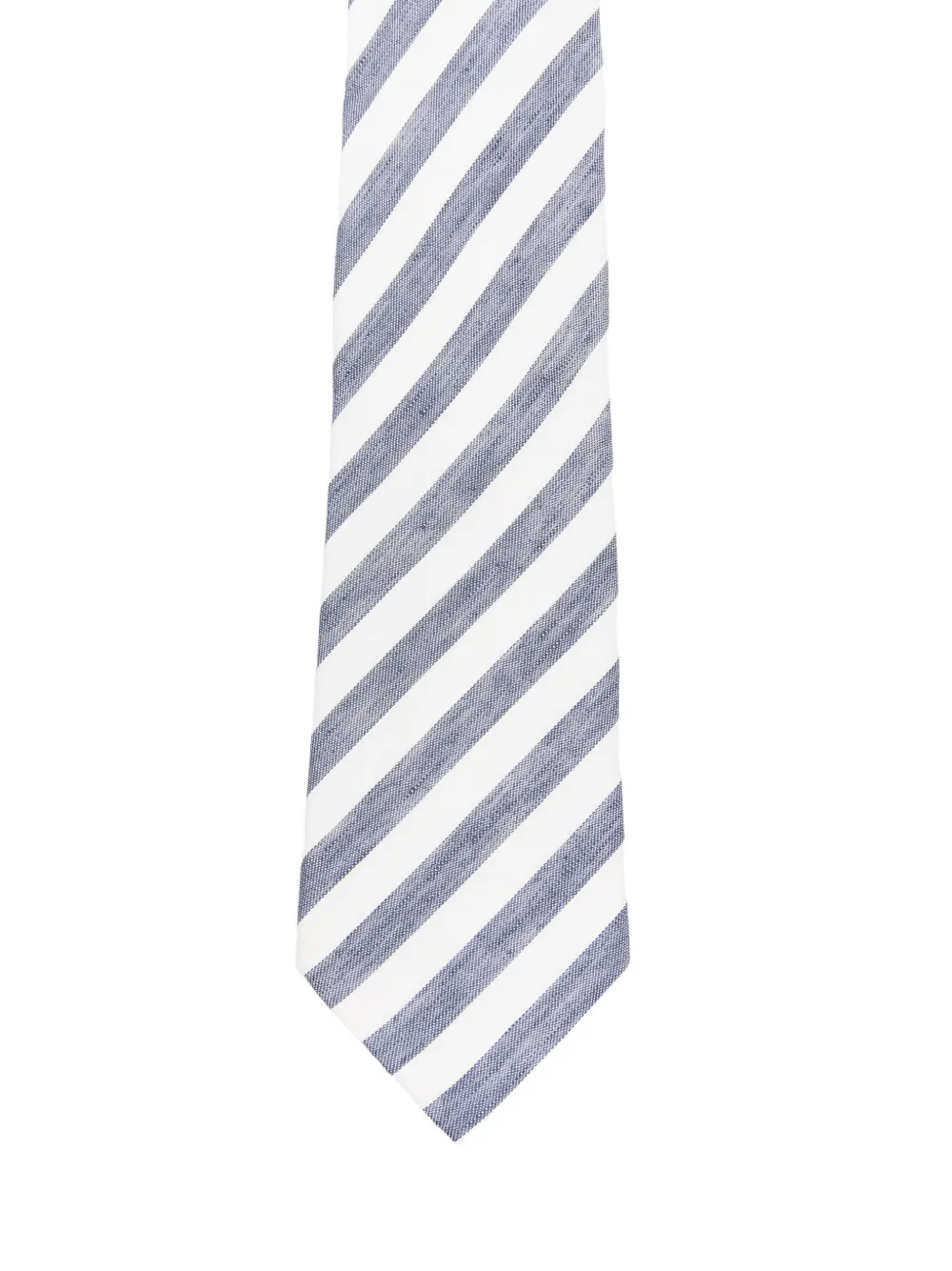 Tagliatore Gestreepte stropdas Wit
