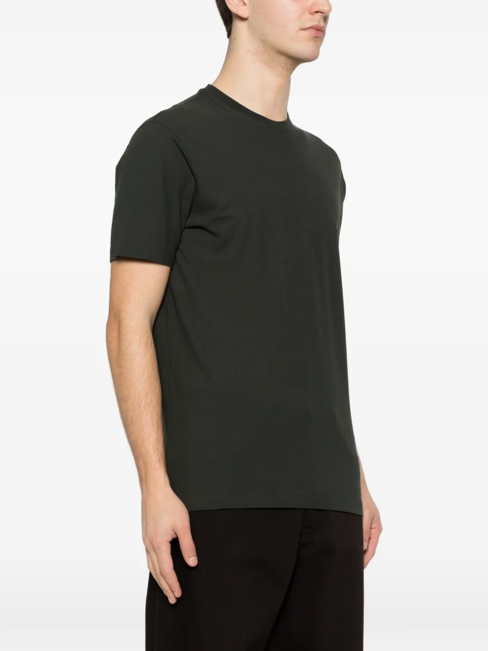 Zanone T-shirt met ronde hals Groen