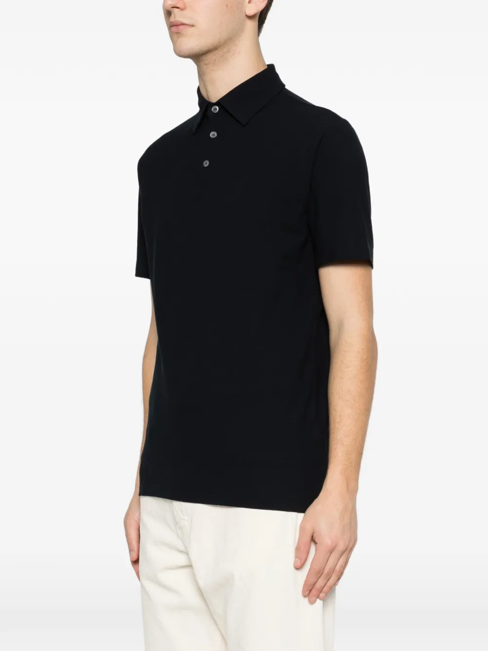 Zanone Poloshirt met korte mouwen Blauw