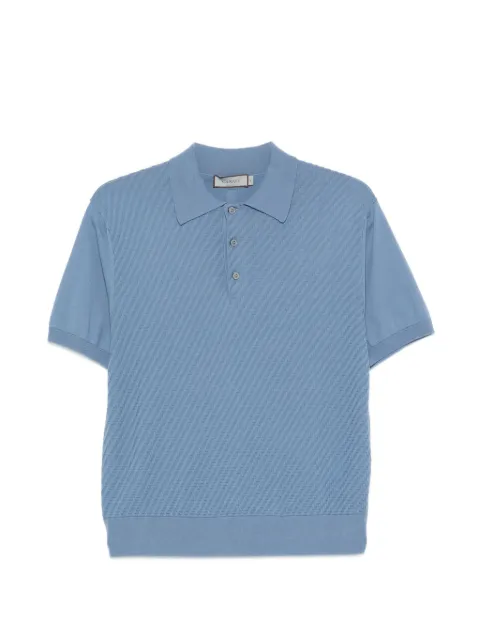 Canali textured polo shirt