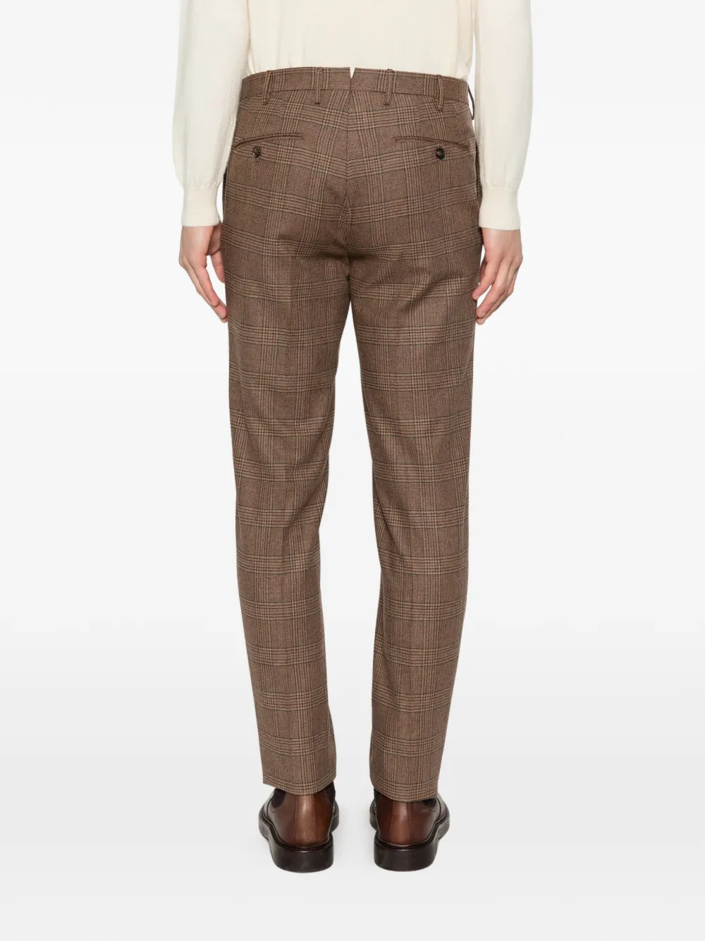 Incotex Geruite broek Bruin