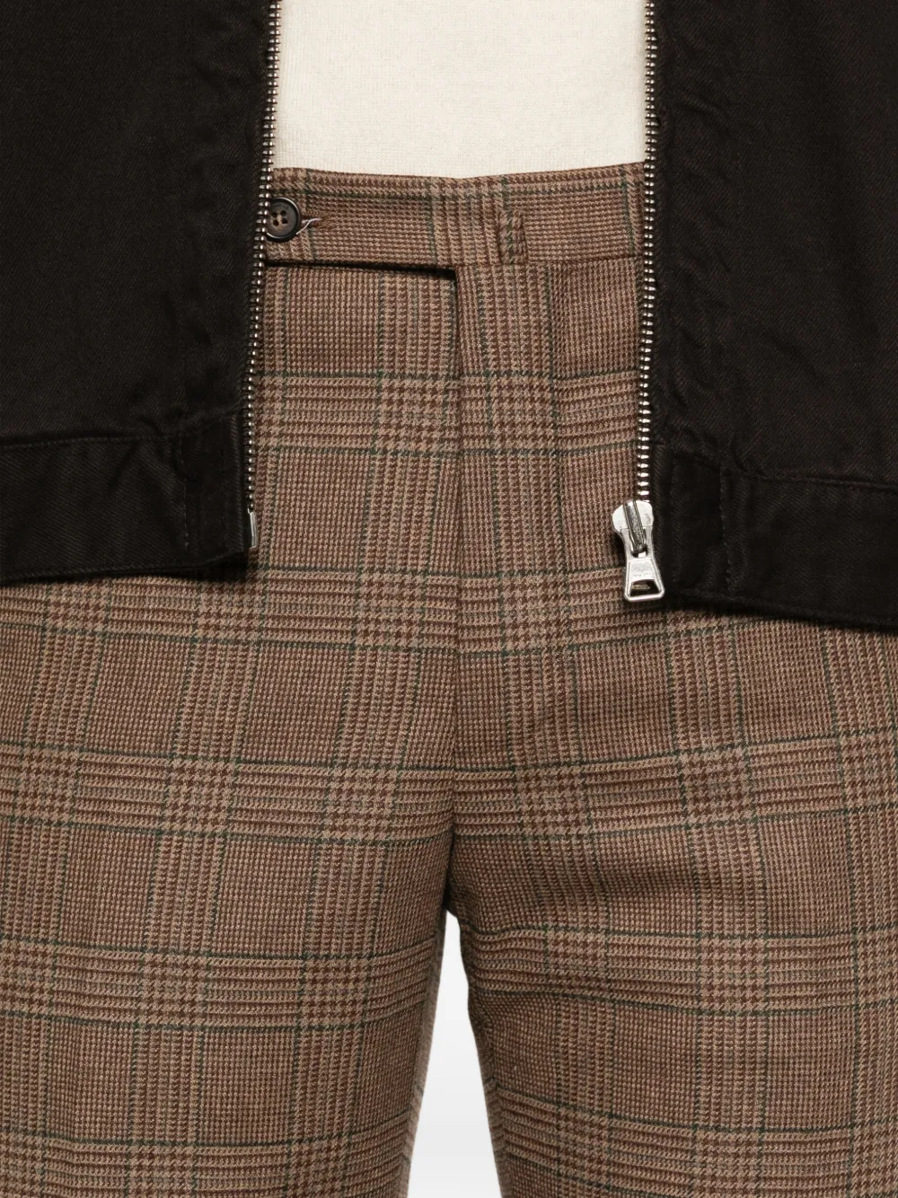 Incotex Geruite broek Bruin