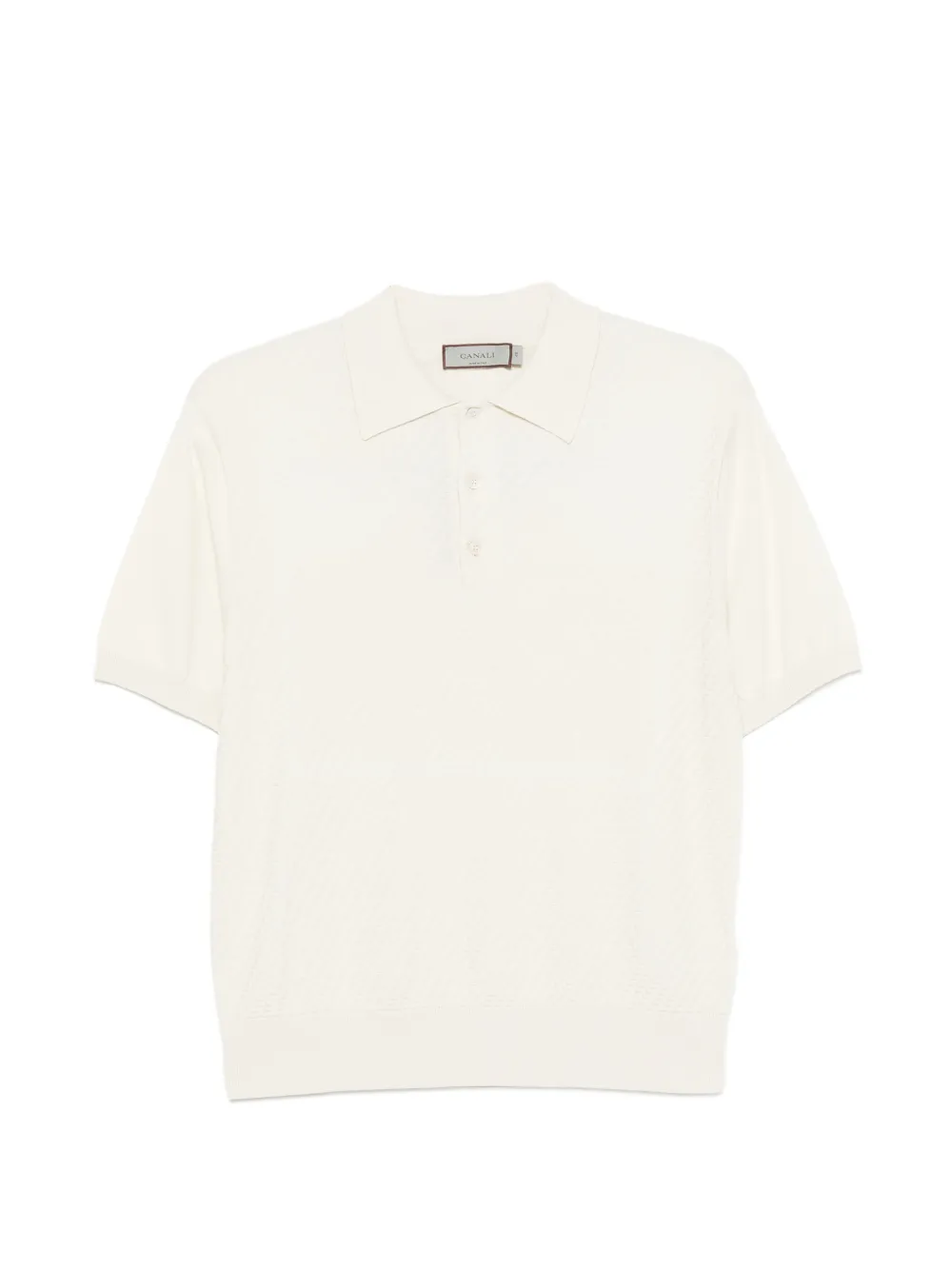 Canali textured polo shirt - Toni neutri