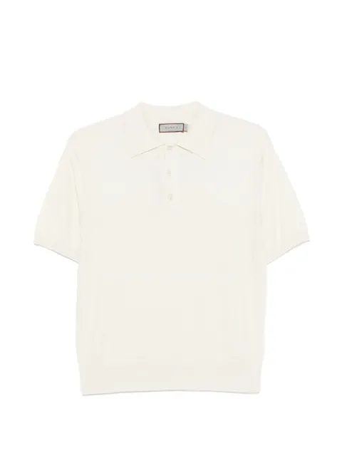 Canali textured polo shirt