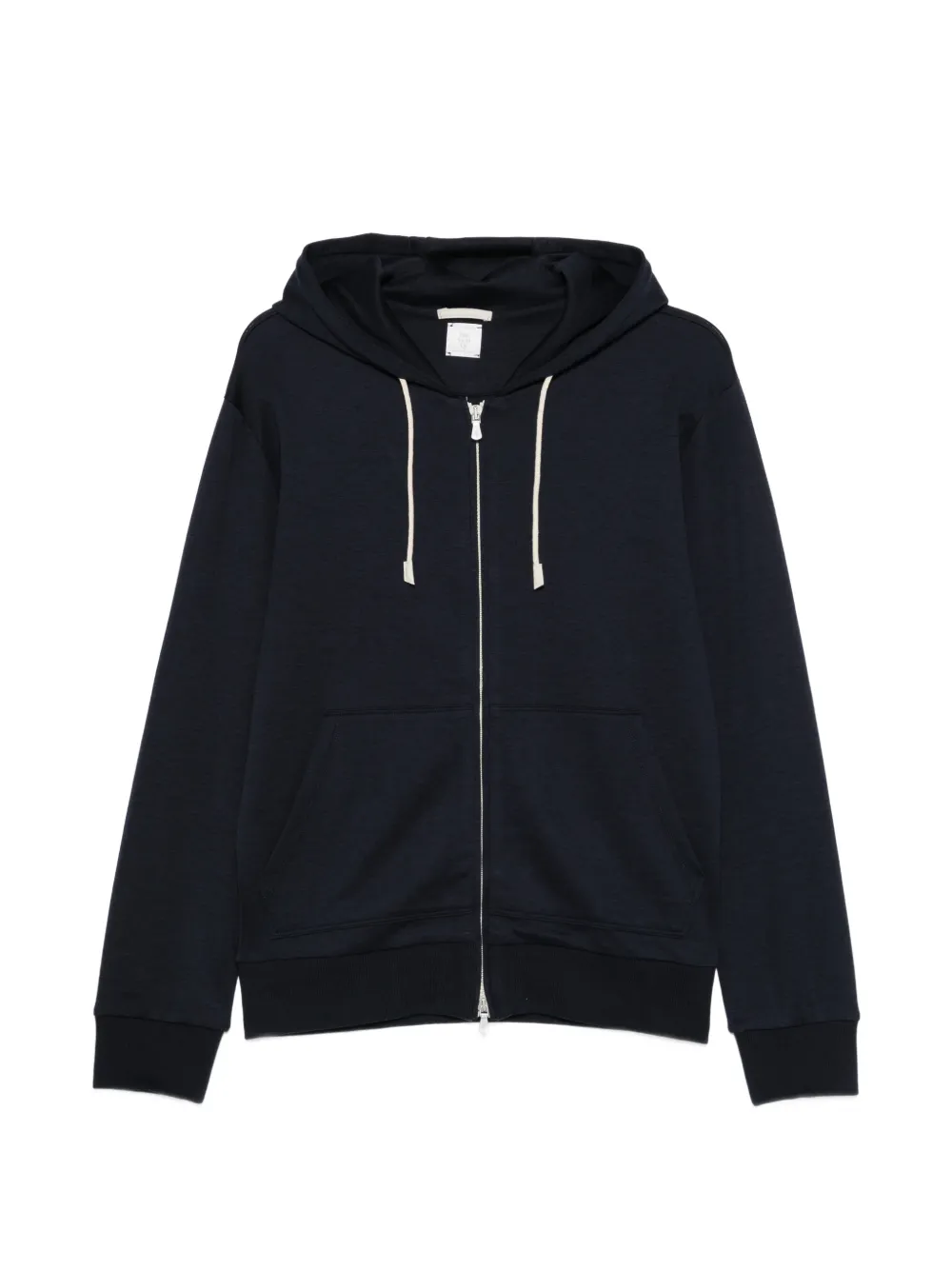 Eleventy zip-up hoodie - Blau