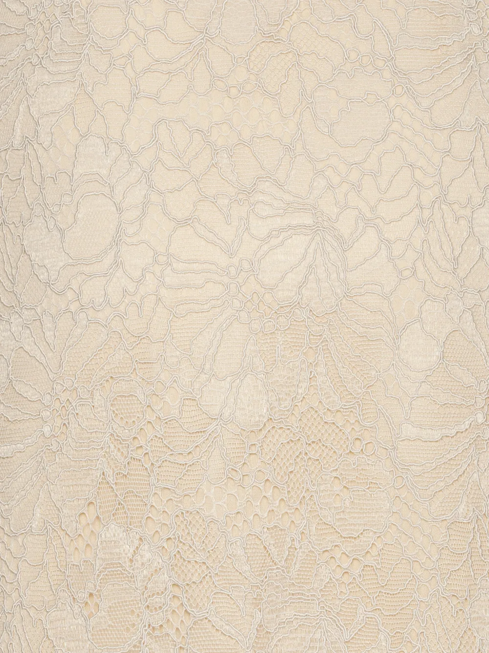 ROTATE BIRGER CHRISTENSEN Midi-kokerrok met kant Beige