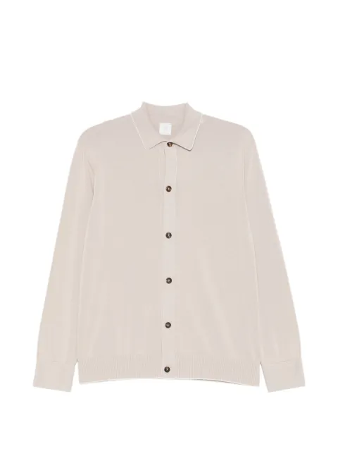 Eleventy polo-collar cardigan