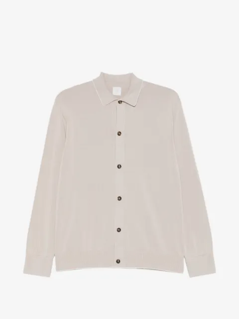 Eleventy Cardigan com gola polo