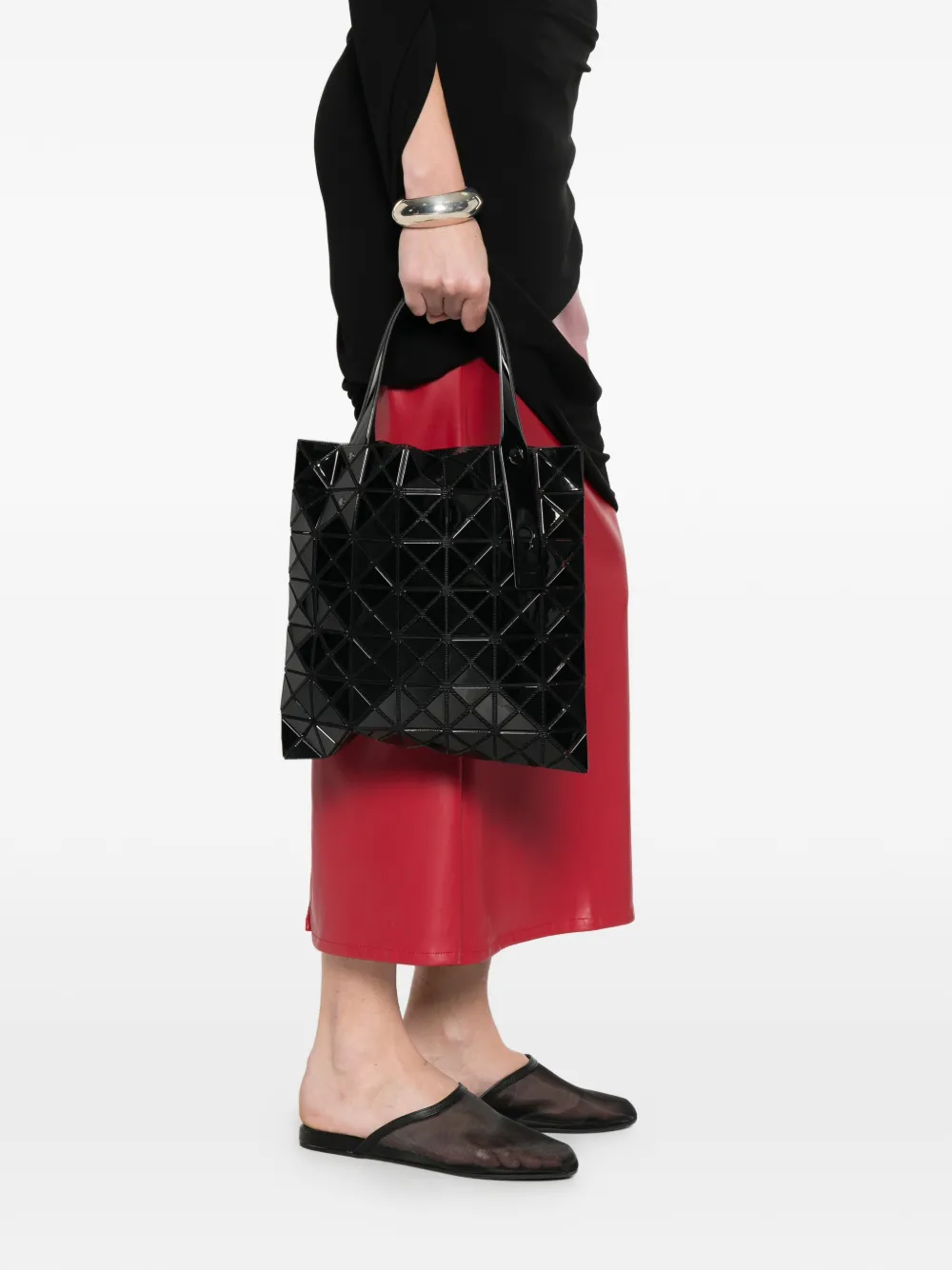 Bao Issey Miyake Shopper met geometrisch patroon Zwart